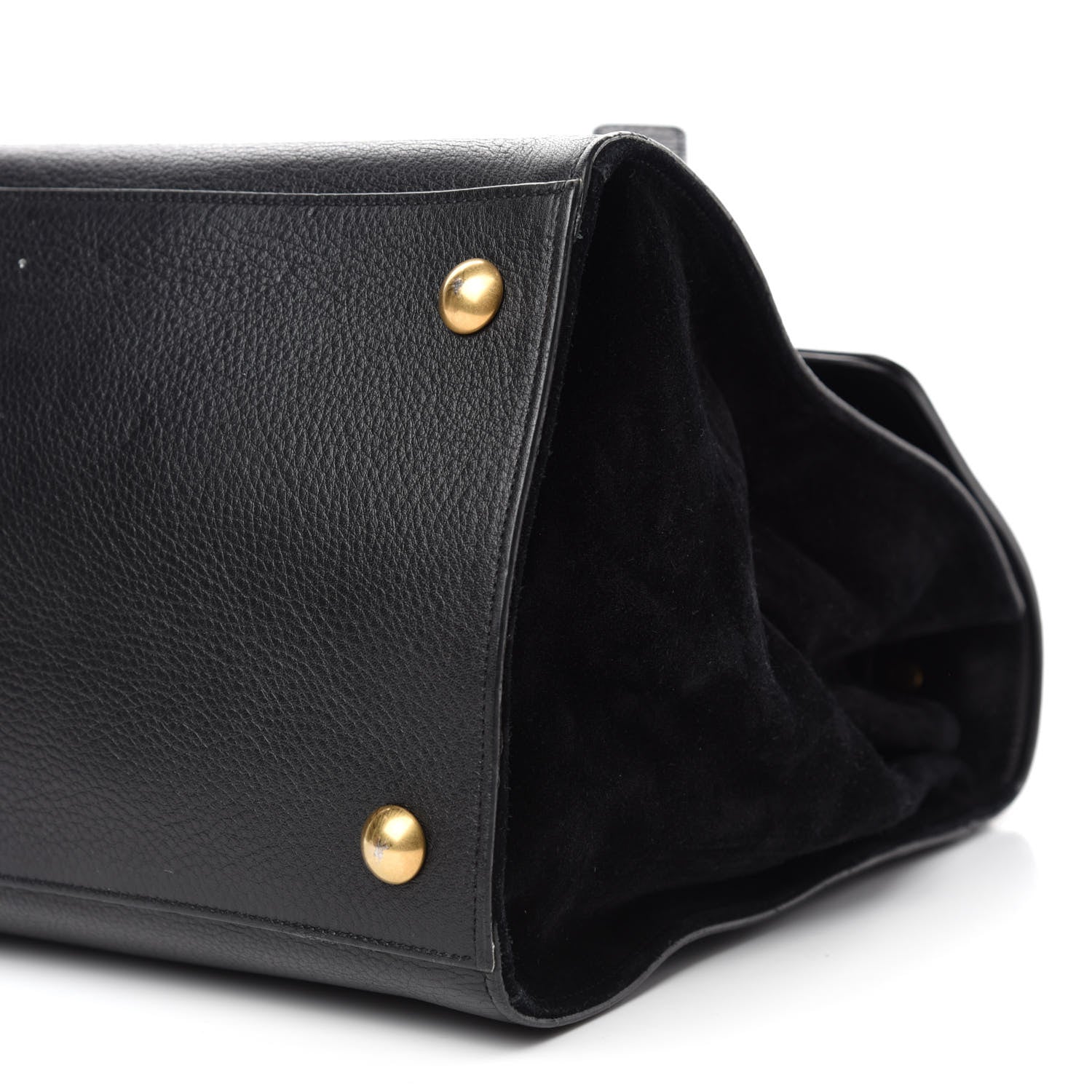 Saint Laurent Calfskin Suede Large Muse Two Black 11 of 12