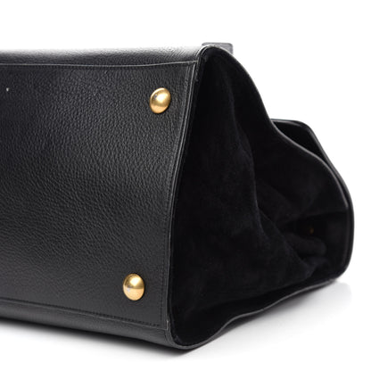 Saint Laurent Calfskin Suede Large Muse Two Black 11 of 12