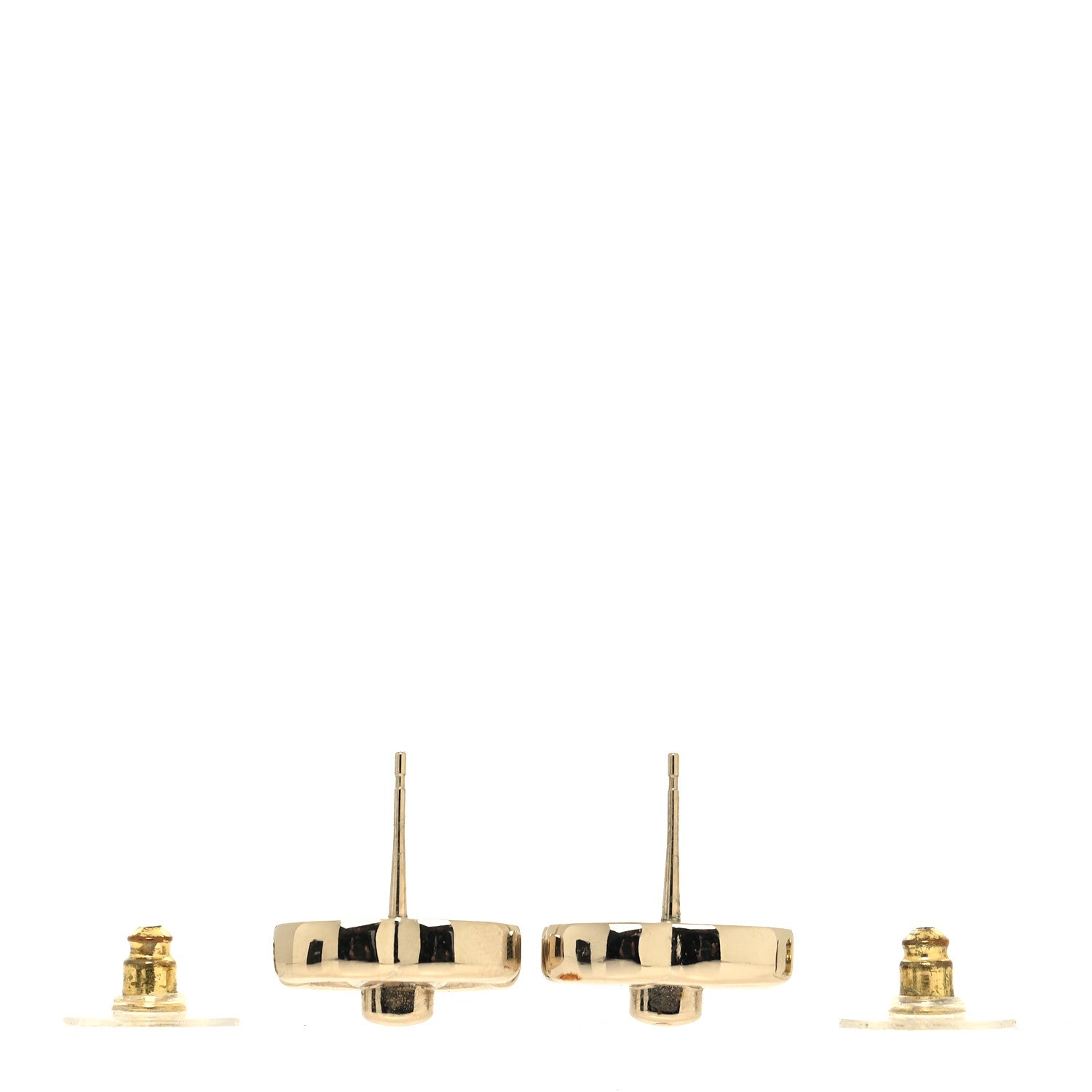 Chanel Metal CC Turnlock Earrings Gold 3 of 5