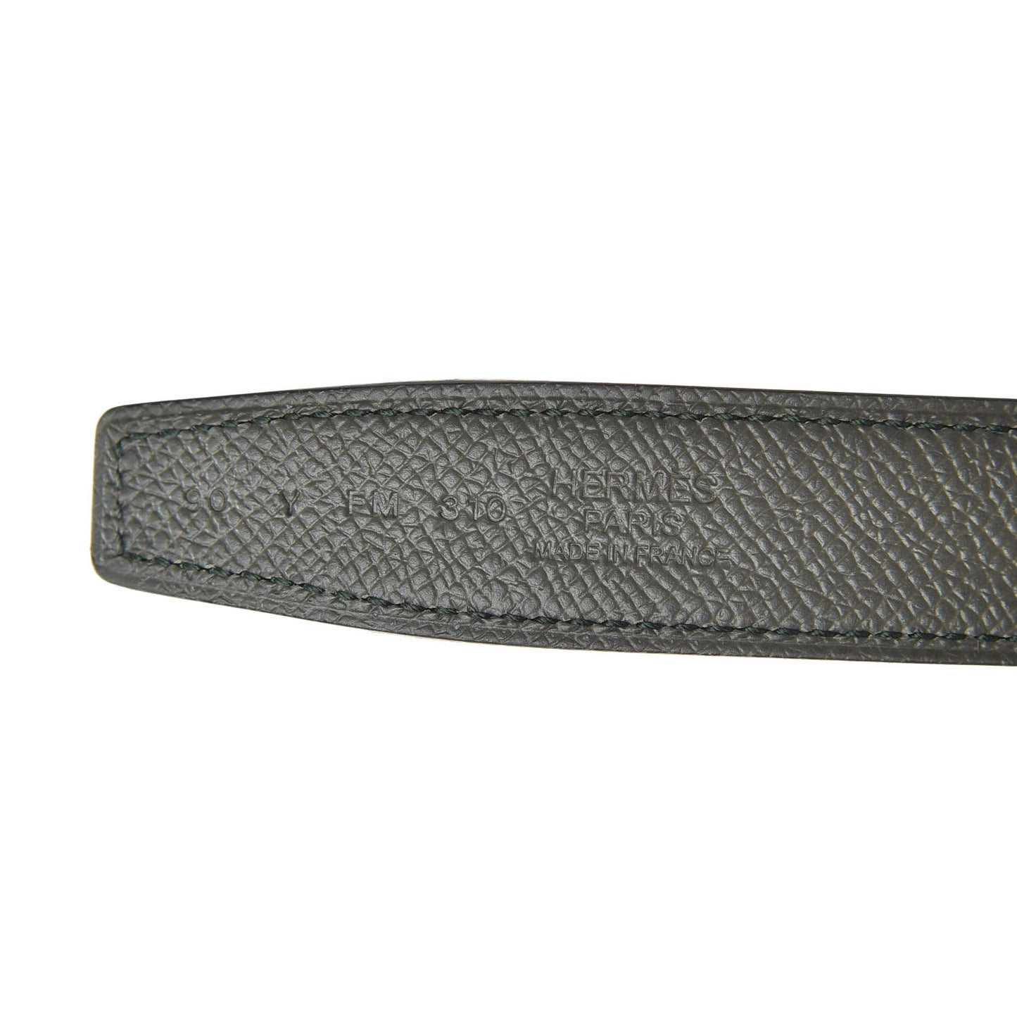 Epsom Swift 24mm Mors H Belt 90 Vert Olive Chocolate