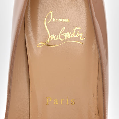 Christian Louboutin Patent Kate 100 Pumps 36 Nude 9 of 10