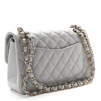 Chanel Caviar Quilted Small Double Flap Grey 3 of 10