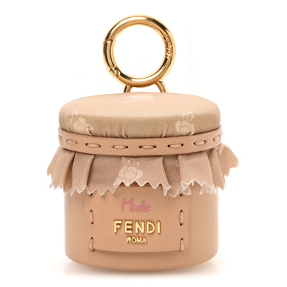 Fendi Calfskin Miele Bag Charm Beige 1 of 4