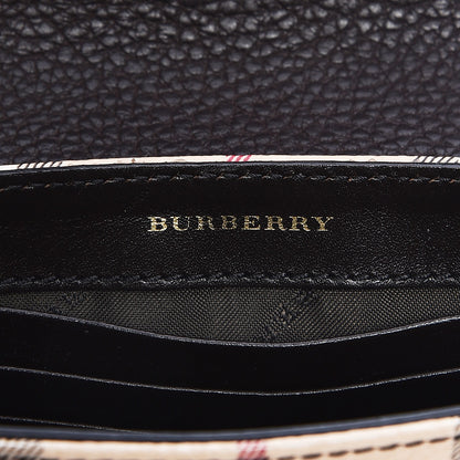 Burberry Haymarket Check Mini Tassel Crossbody Bag Chocolate 6 of 9