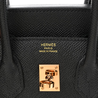 Hermes Epsom Birkin Sellier 25 Black 6 of 11