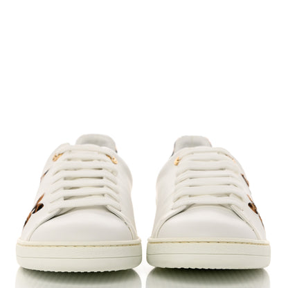Louis Vuitton Calfskin Calf Hair Monogram Giant Jungle Frontrow Sneakers 41 White 2 of 9