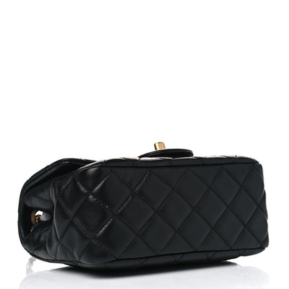 Chanel Lambskin Quilted Mini Pearl Crush Flap Black 3 of 4