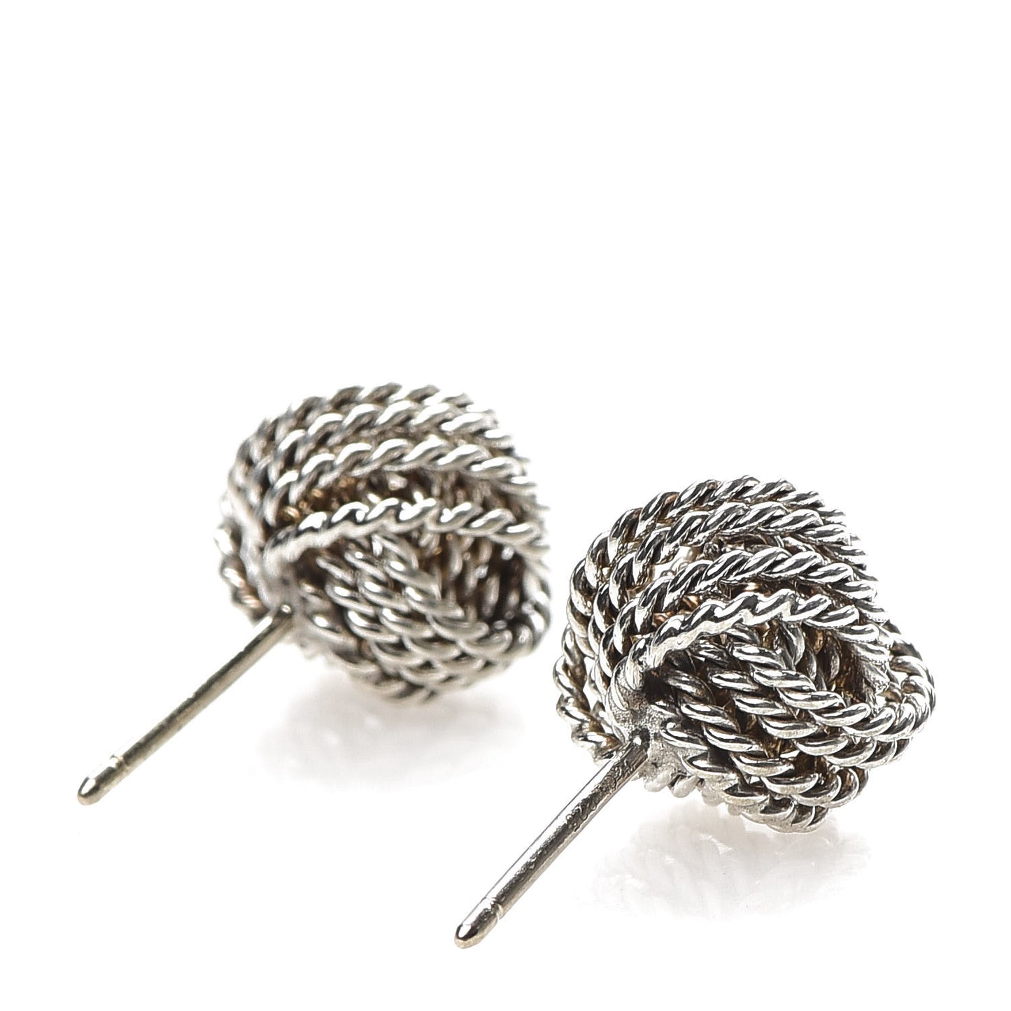 Sterling Silver Twist Knot Earrings