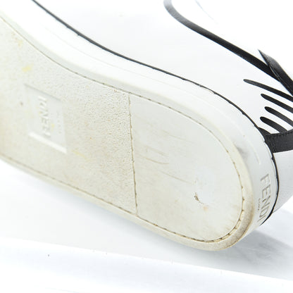 Fendi X JOSHUA VIDES Nappa Rockoclick Slip On Sneakers 37.5 Snow White Black 12 of 20