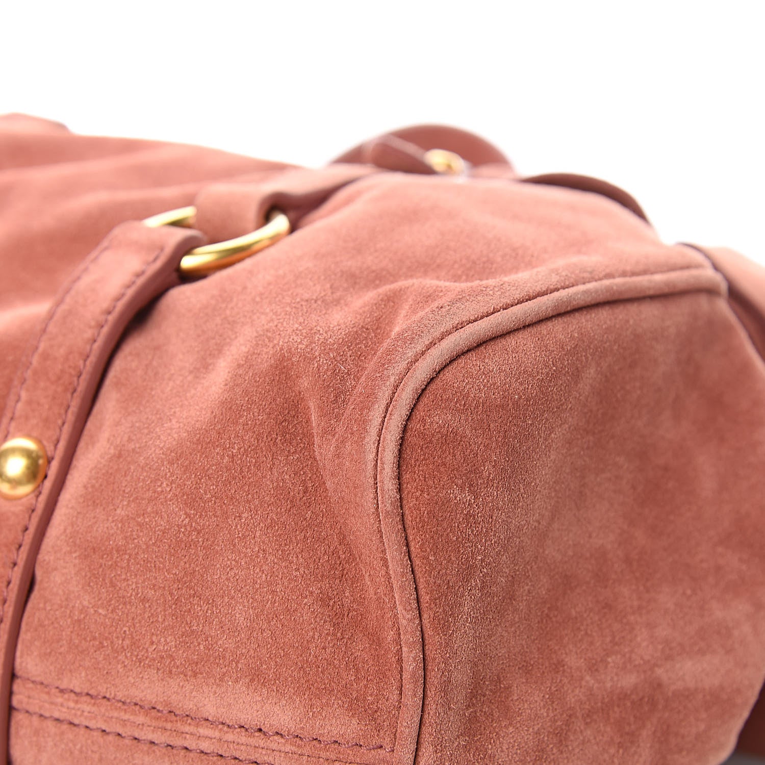 Miu Miu Suede Lux Small Bow Bag Antico 9 of 12