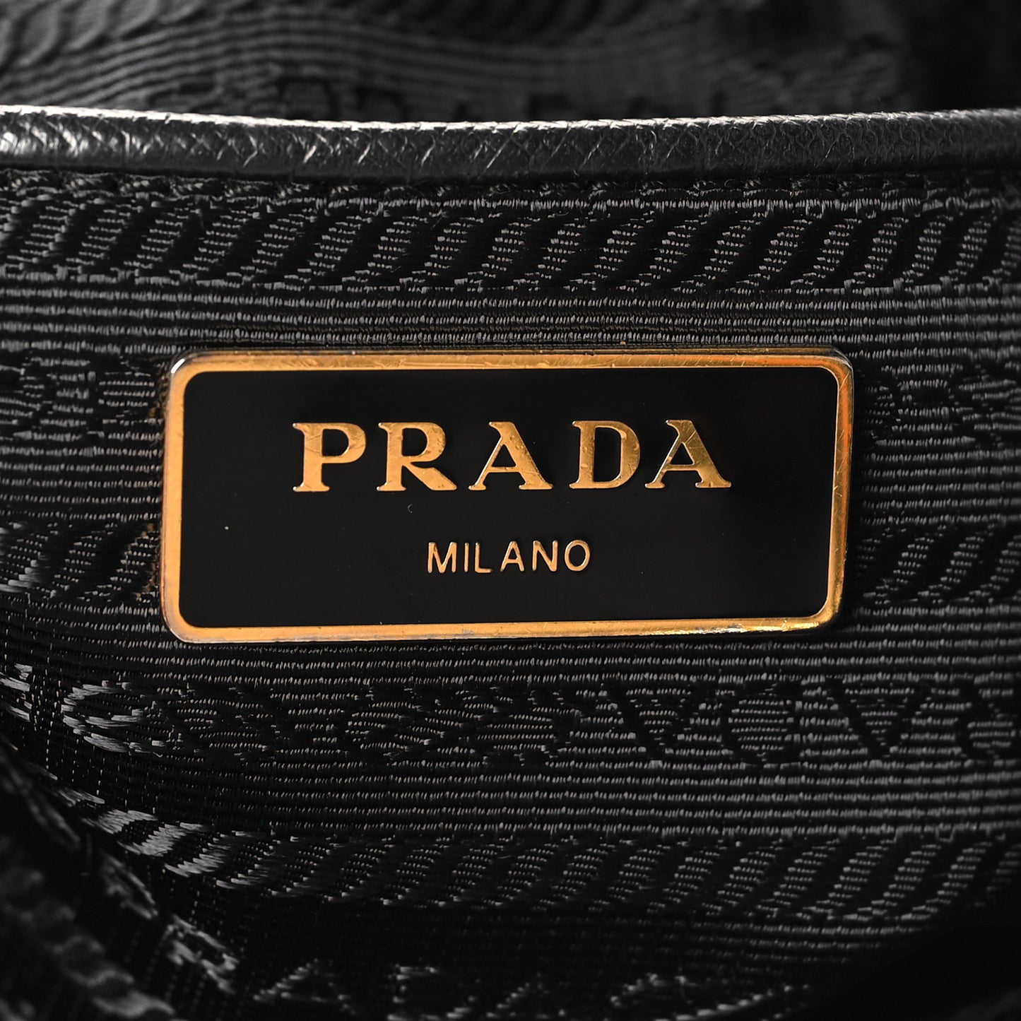 Tessuto Nylon Saffiano Tote Black