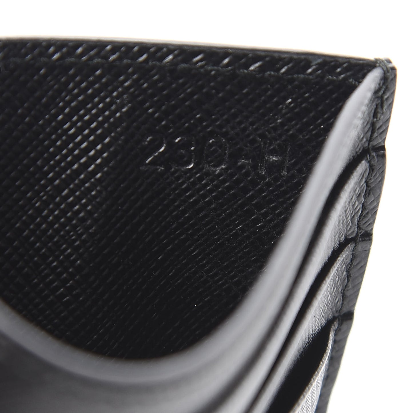Saffiano Smalto Card Holder Black