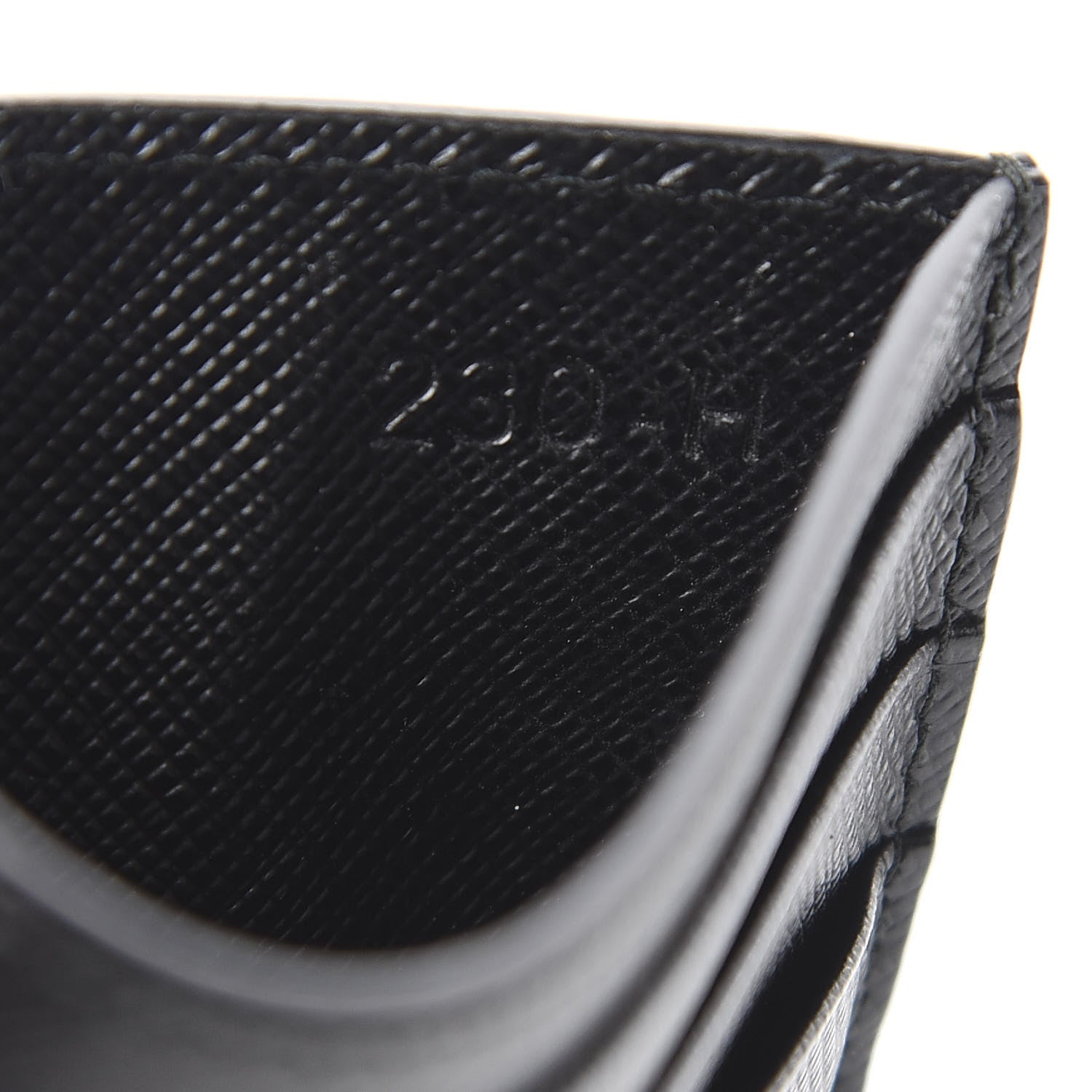 Prada Saffiano Smalto Card Holder Black 6 of 7