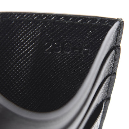 Prada Saffiano Smalto Card Holder Black 6 of 7