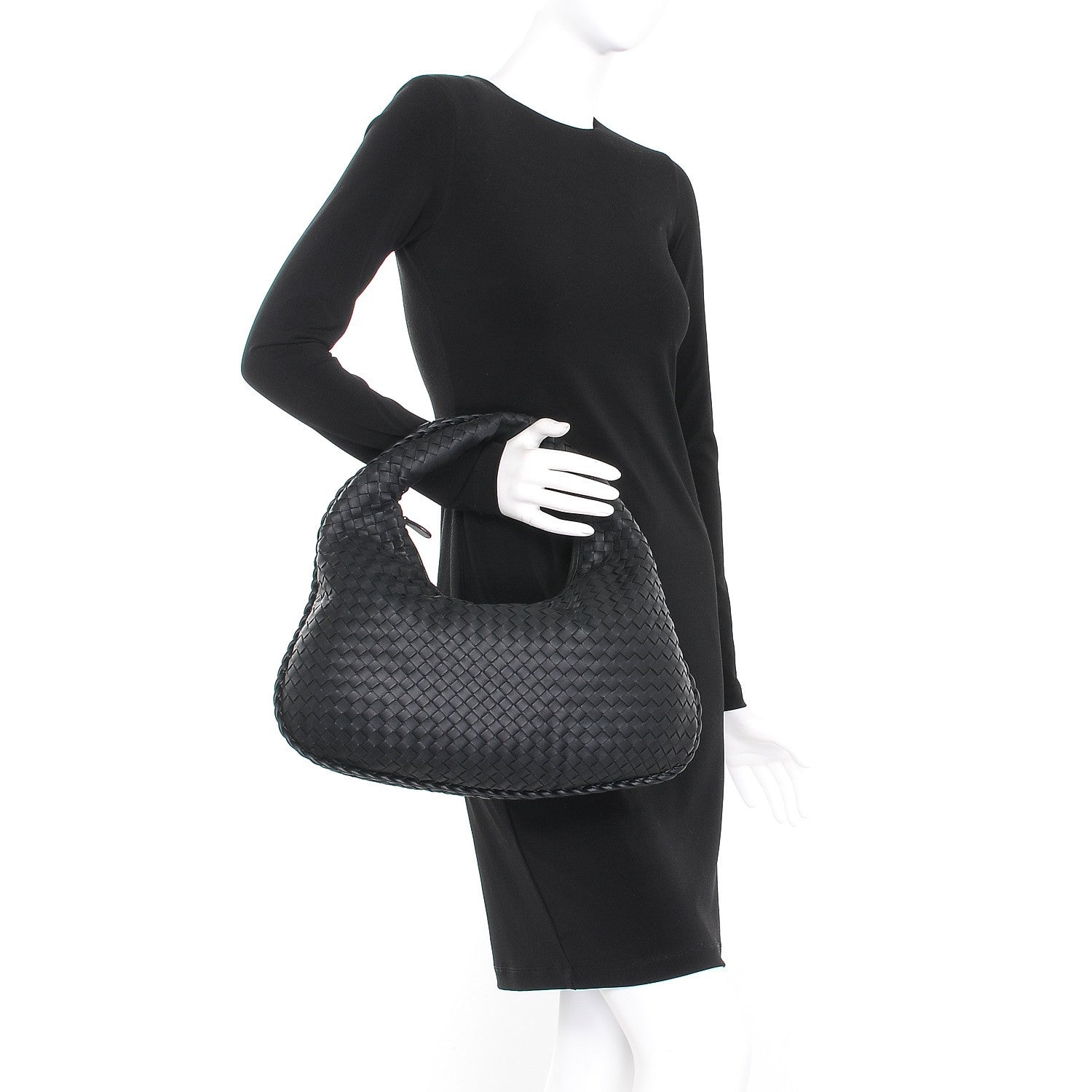 Bottega Veneta Nappa Intrecciato Medium Veneta Hobo Black 2 of 8