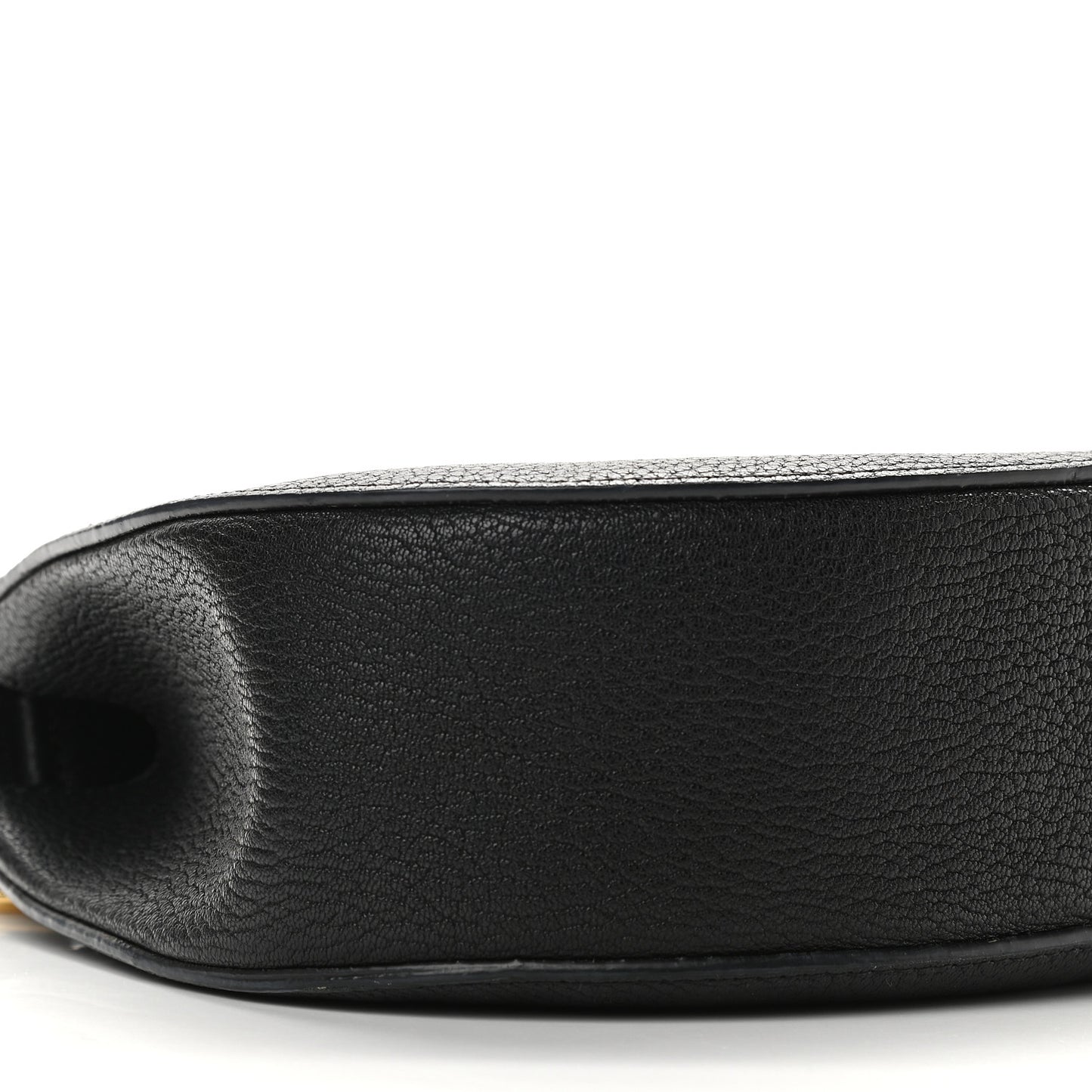 Grained Lambskin Drew Shoulder Bag Black