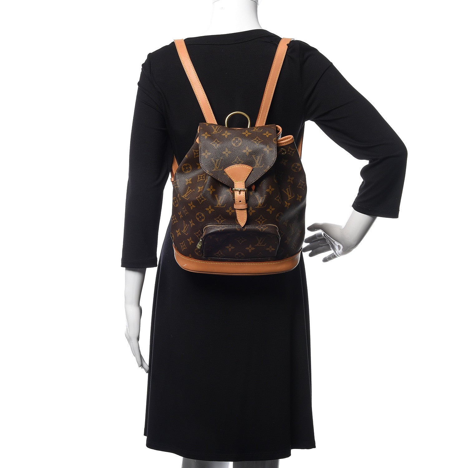 Louis Vuitton Monogram Montsouris MM Backpack 2 of 9