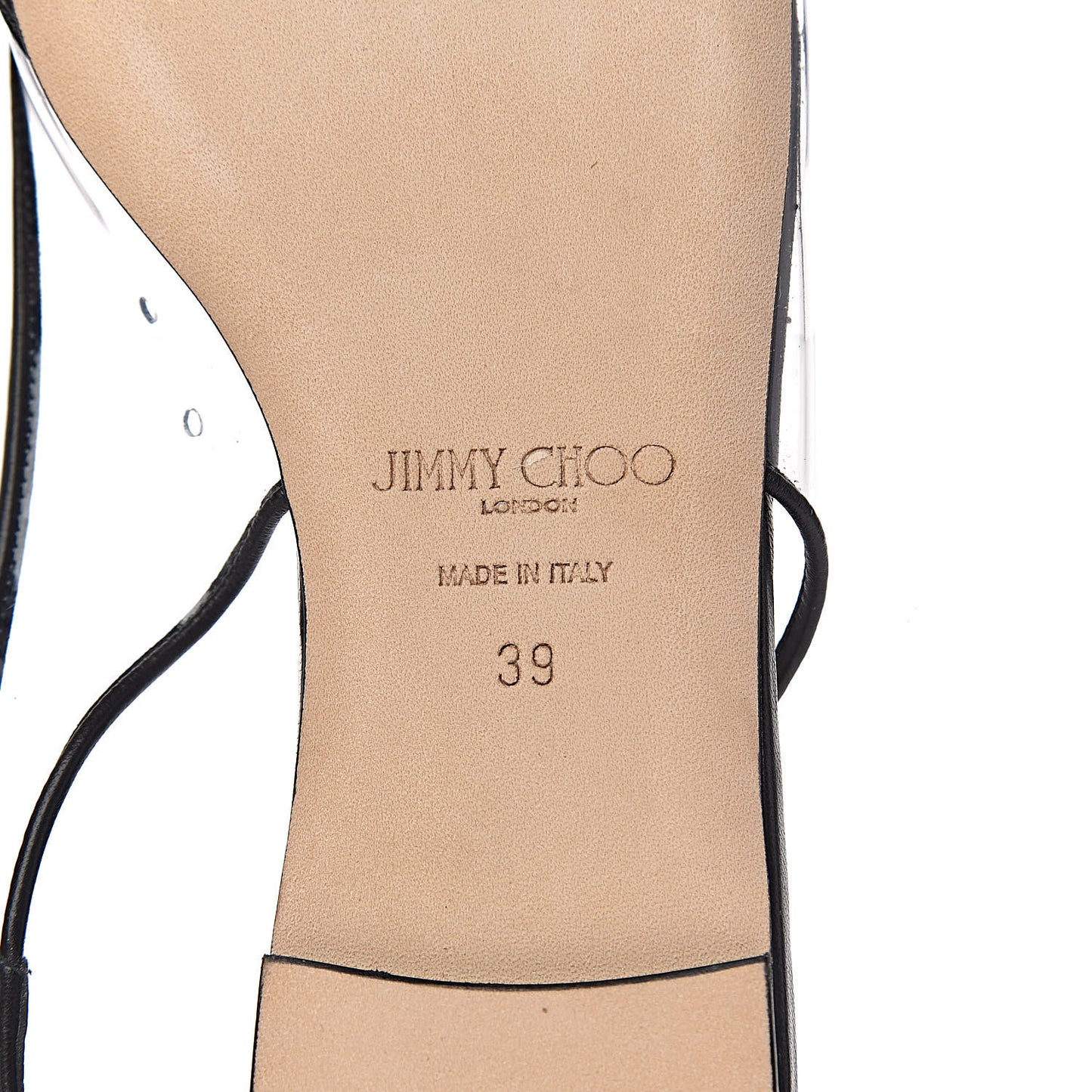 Kid PVC Erin Slingback Flats 39 Black
