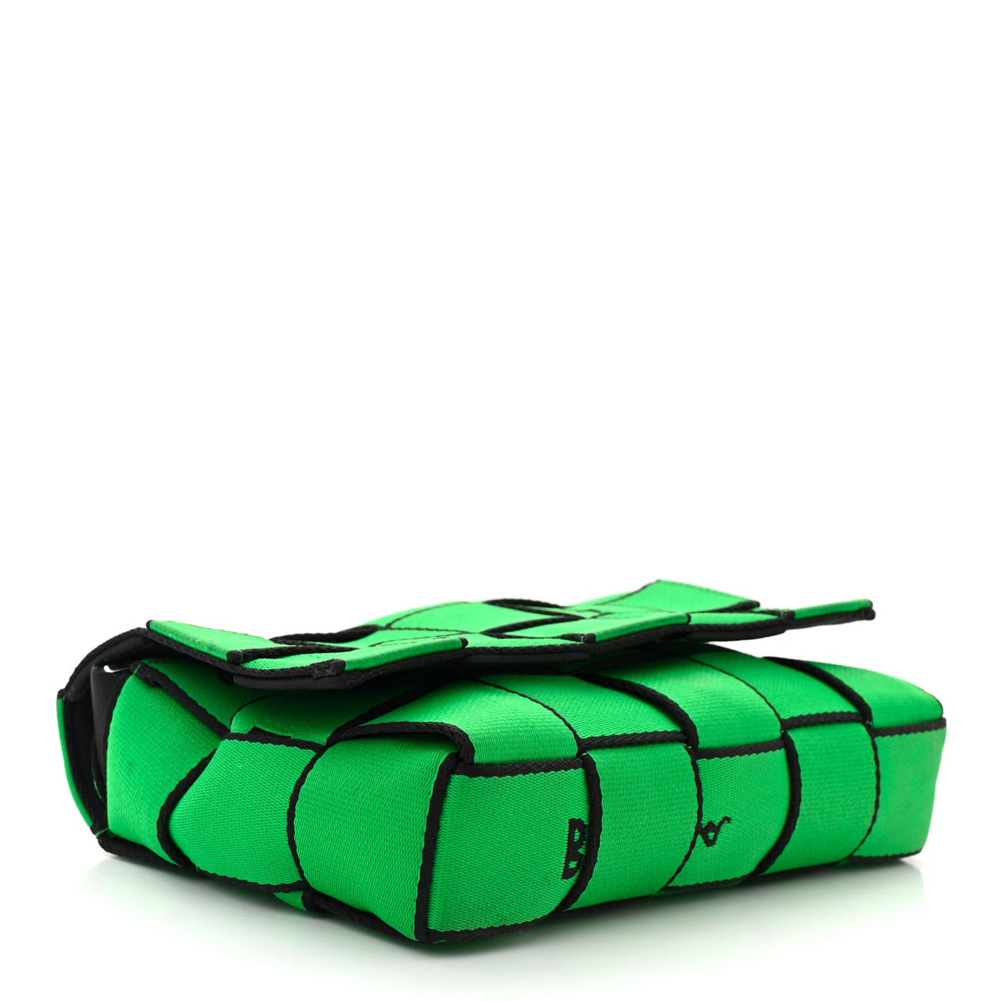 Webbing Maxi Intrecciato Cassette Crossbody Bag Parakeet