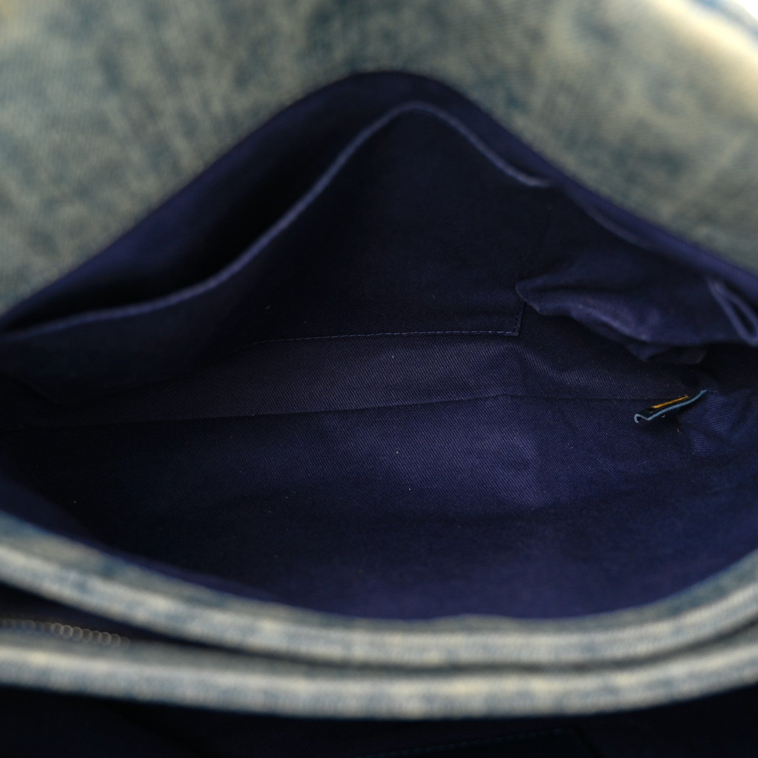 Chanel Denim Camellia Embroidered Medium Just Mademoiselle Blue 5 of 11