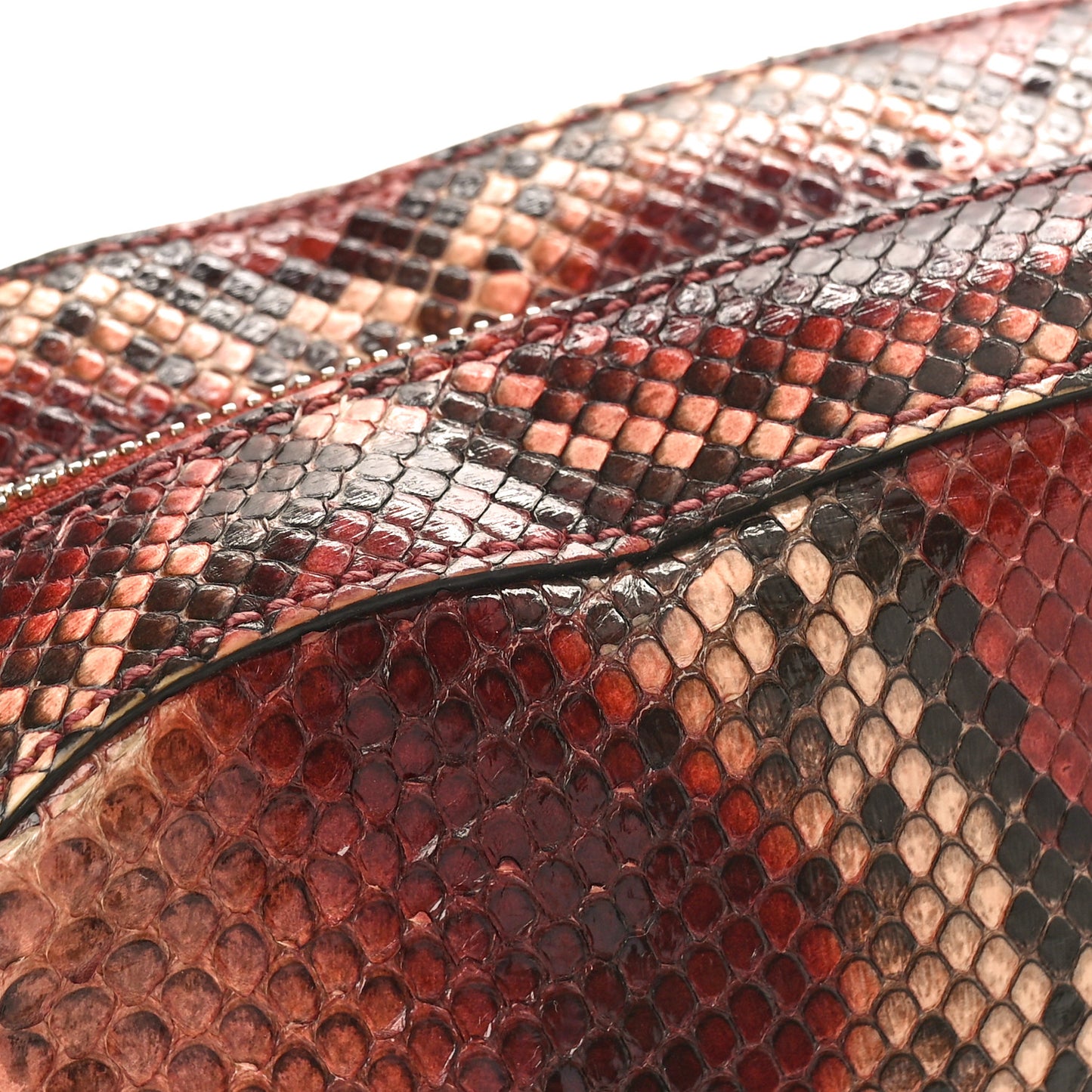 Snakeskin Small Soho Disco Bag Brown