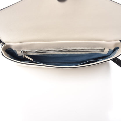 Gucci Calfskin Diagonal GG Medium Thiara Double Envelope Shoulder Bag Black White 8 of 11