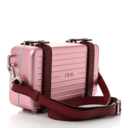 Christian Dior X RIMOWA Aluminum Personal Clutch On Strap Rose 2 of 11