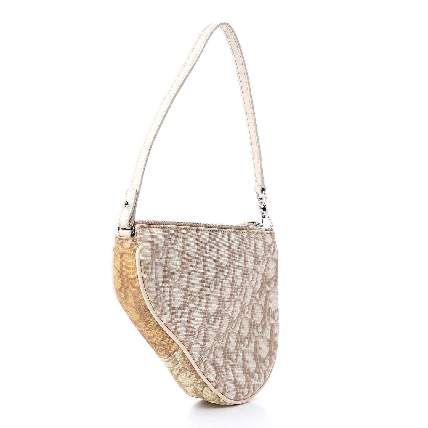 Monogram Vintage Flowers Mini Saddle Bag Beige