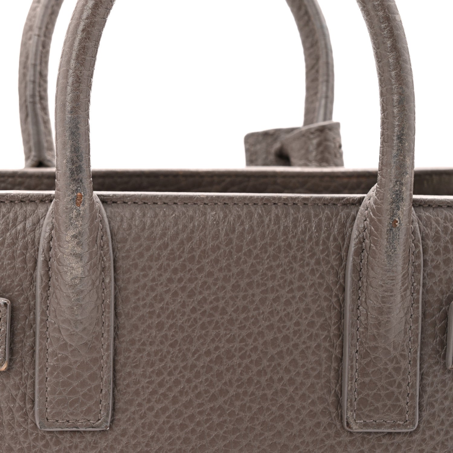 Saint Laurent Grained Calfskin Baby Sac De Jour Fog 11 of 11