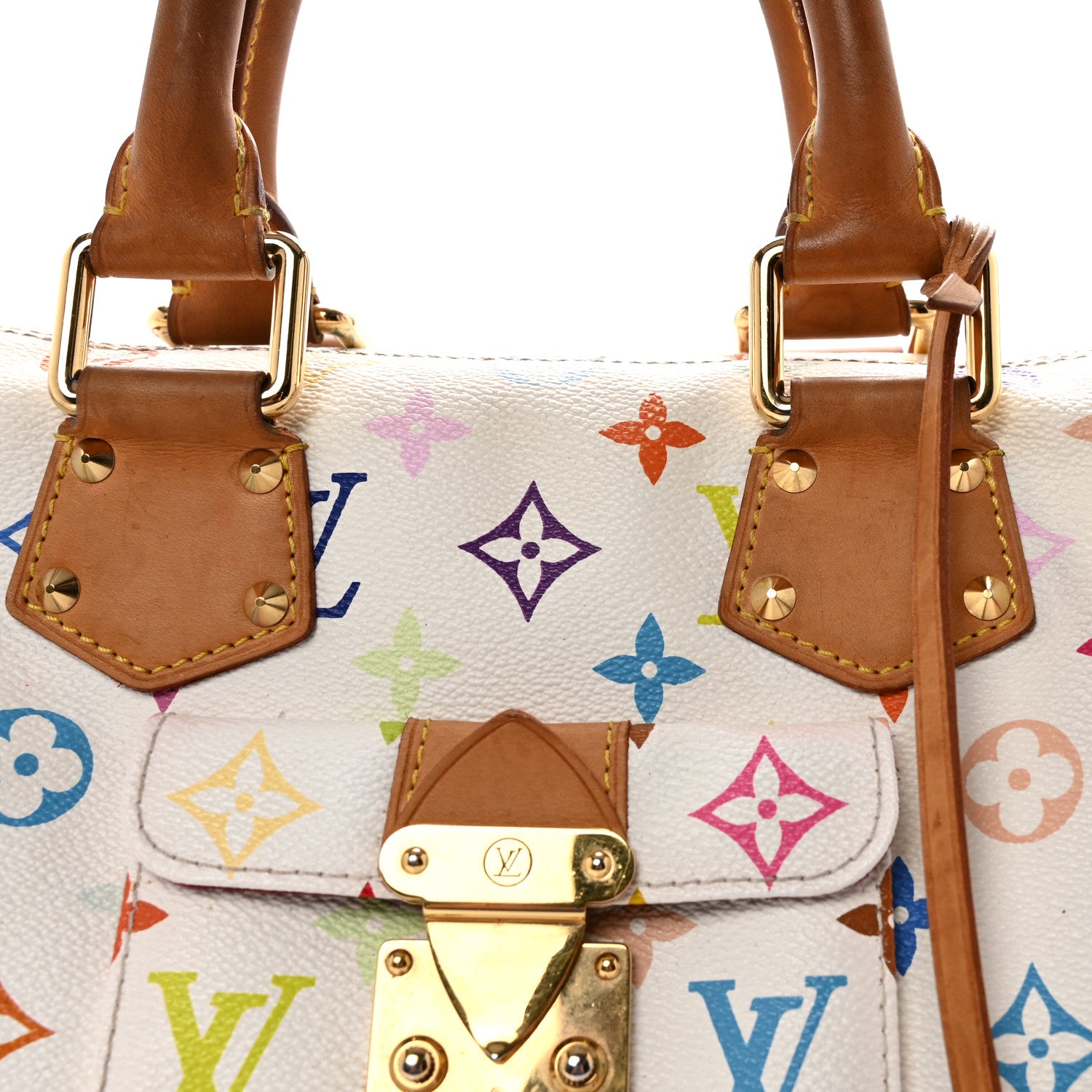 Louis Vuitton Monogram Multicolor Speedy 30 White 6 of 8