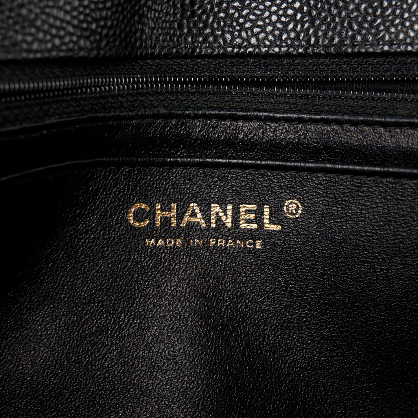 Caviar Quilted Jumbo Single Flap Black