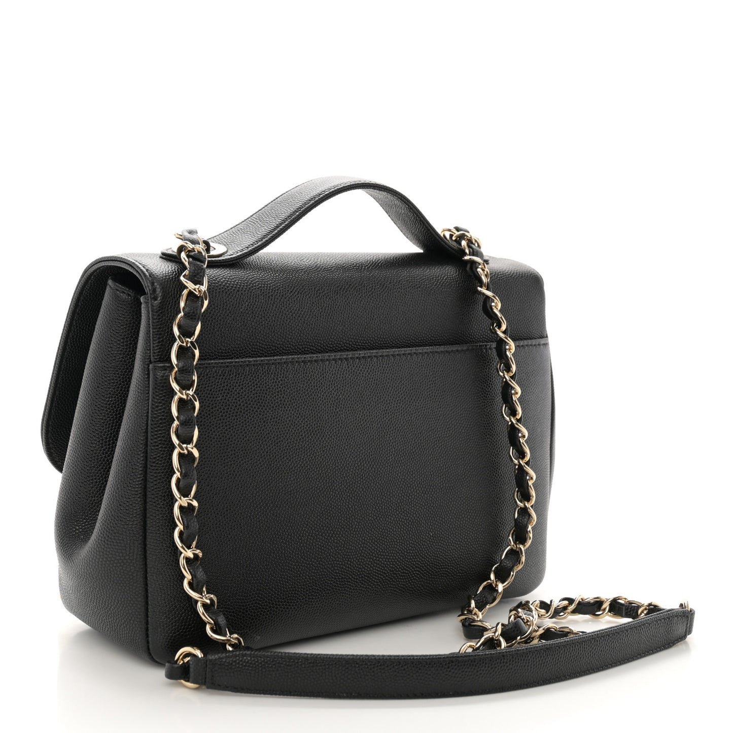 Caviar Quilted Medium Business Affinity Flap Black