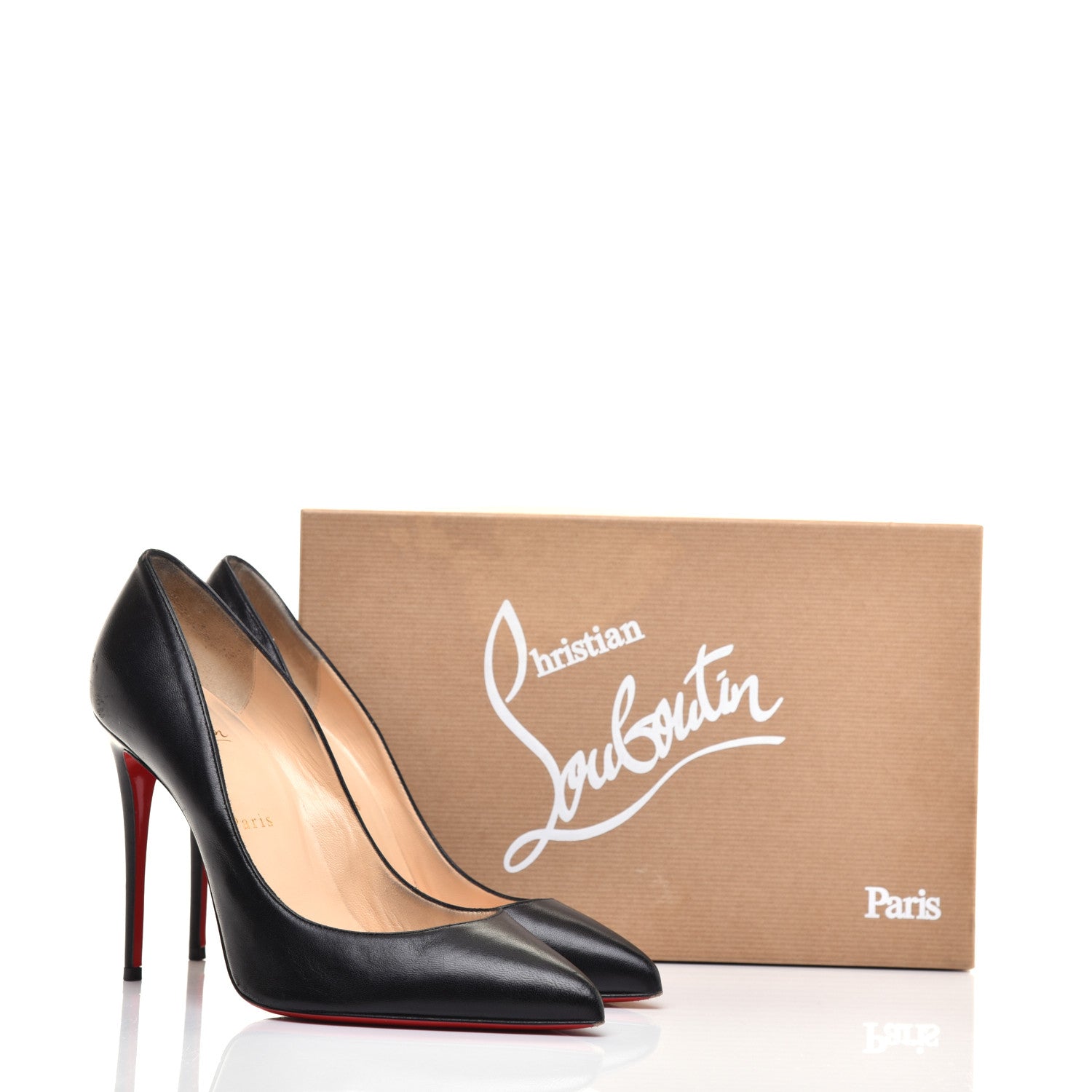 Christian Louboutin Shiny Nappa Pigalle Follies 100 Pumps 39.5 Black 8 of 8