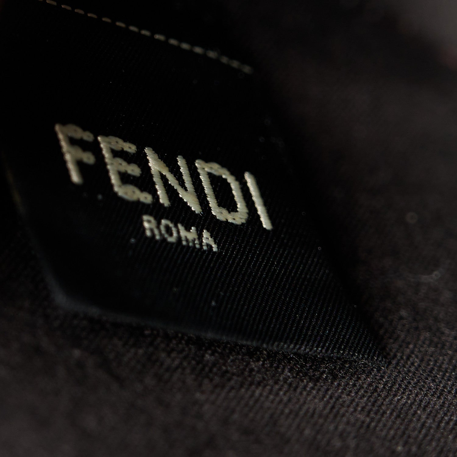 Fendi Fabric Jacquard Vitello Grace FF 1974 Fendigraphy Wallet On Chain Tobacco Moro Ebano 7 of 15