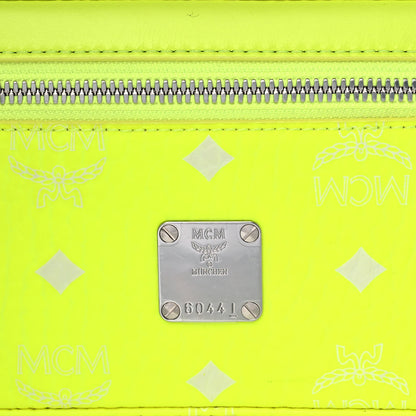 MCM Visetos Vanity Case Neon Yellow 7 of 11