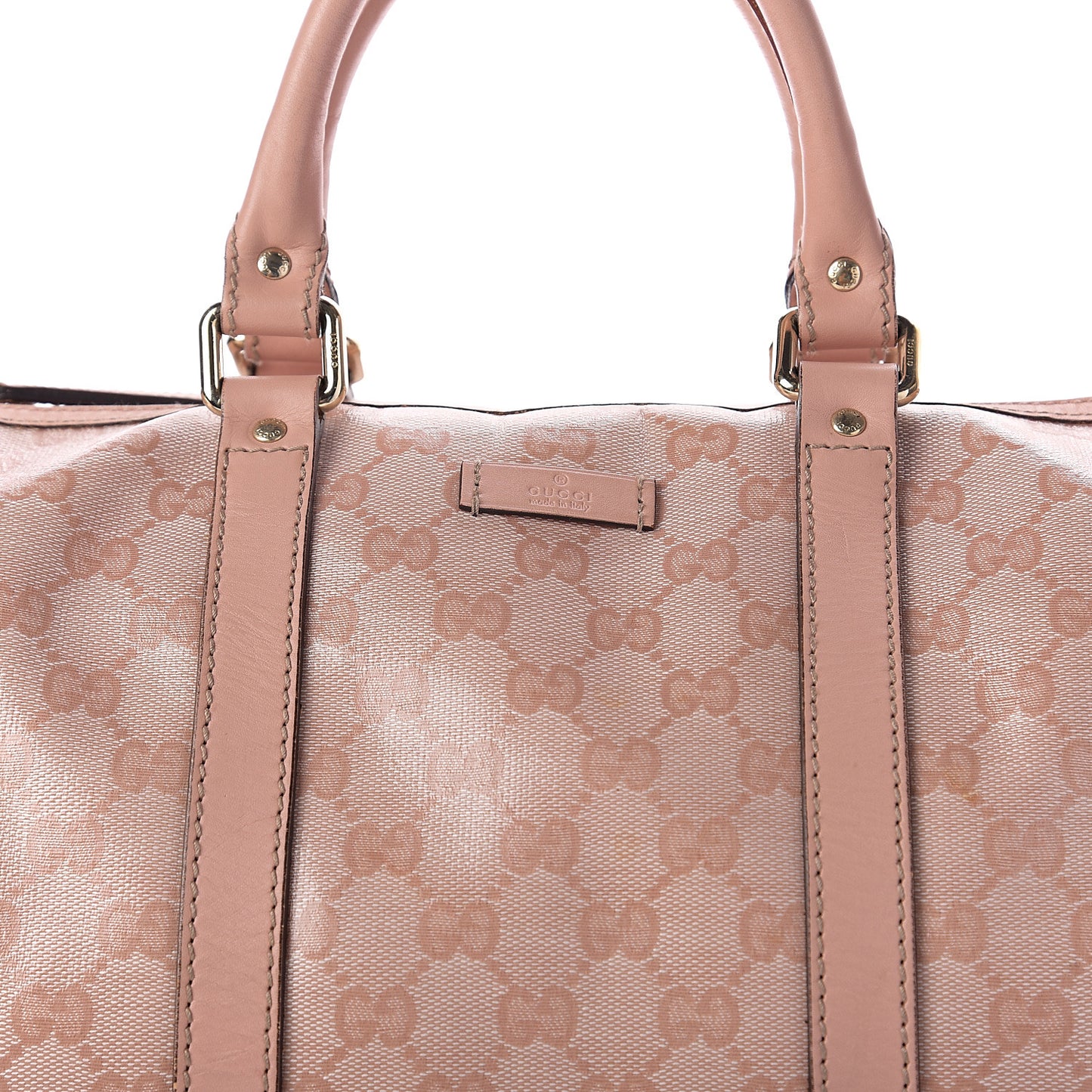 Crystal Monogram Joy Medium Boston Pink