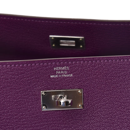 Hermes Chevre Mysore Kelly Longue Wallet Anemone 6 of 8