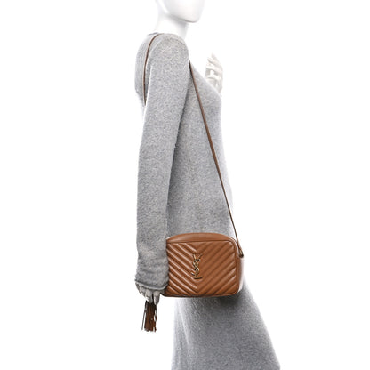 Saint Laurent Calfskin Matelasse Monogram Lou Camera Bag Cinnamon 2 of 11