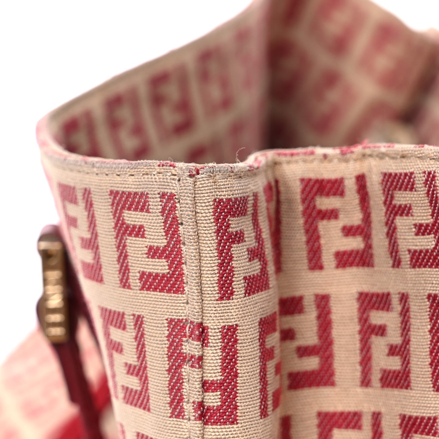 Zucchino Vitello Tote Beige Red