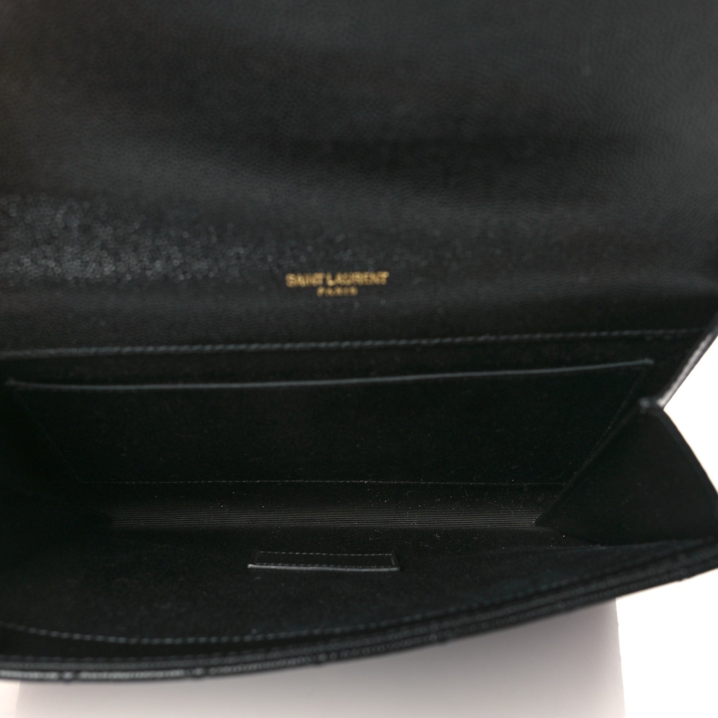 Grain De Poudre Textured Mixed Matelasse Triquilt Monogram Clutch Black