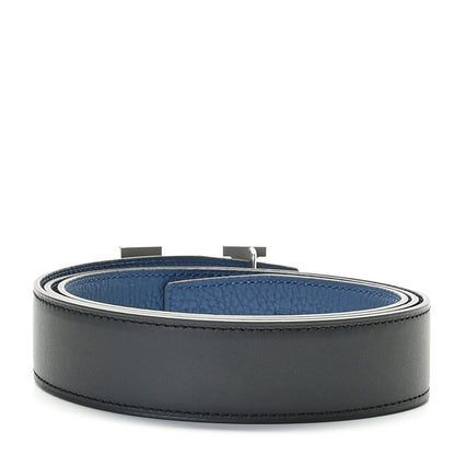 Hermes Sombrero Togo 32mm Pegase H Belt 100 Gris Moyen Bleu Obscur 2 of 5