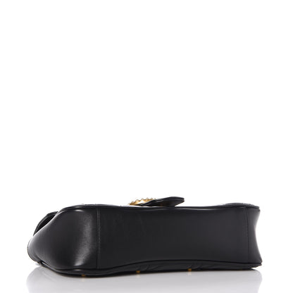 Gucci Calfskin Matelasse Studded Small Pearly GG Marmont Shoulder Bag Black 4 of 7