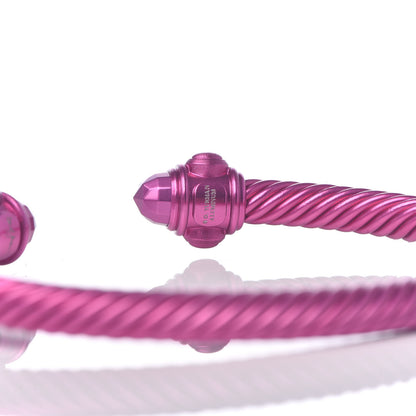 David Yurman Aluminum 5mm Renaissance Bracelet Dark Pink 4 of 5