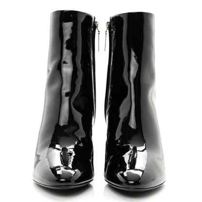 Saint Laurent Patent Loulou Booties 36.5 Black 2 of 9