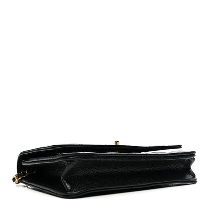 Chanel Caviar Quilted CC Turnlock Wallet On Chain WOC Black 4 of 12