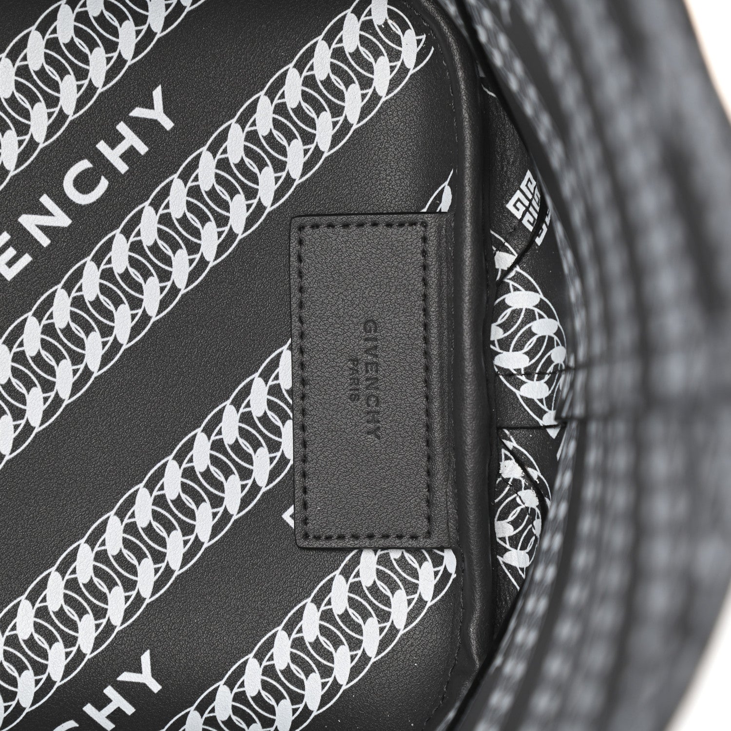 Givenchy Smooth Calfskin Wing Shopper Tote Black White 6 of 9