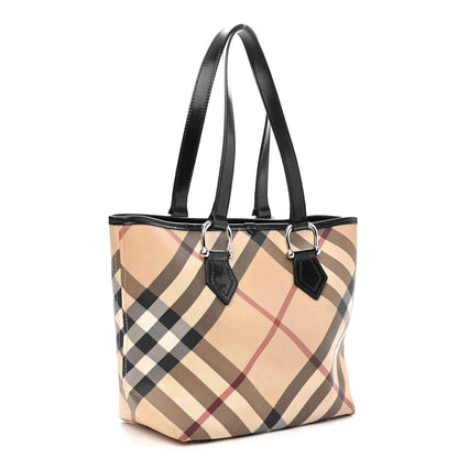 Burberry Nova Check Tote Black 2 of 11