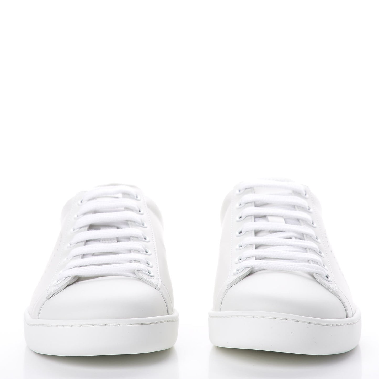 Calfskin Interlocking G Perforated Womens Ace Sneakers 36.5 White Grey Sky