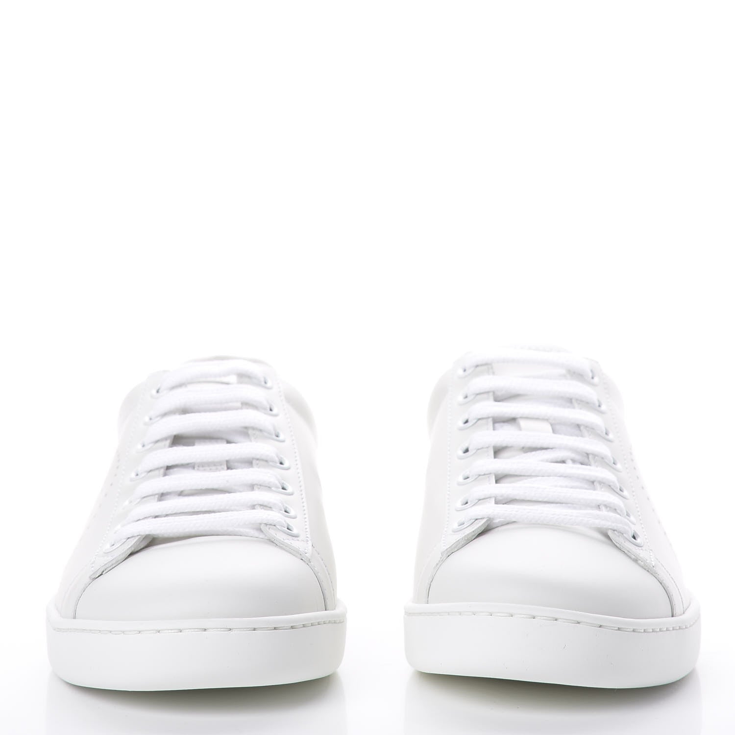 Gucci Calfskin Interlocking G Perforated Womens Ace Sneakers 36.5 White Grey Sky 2 of 10