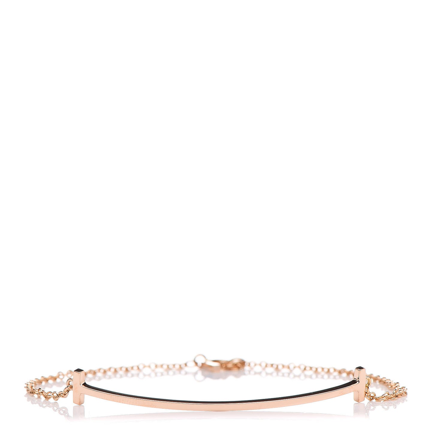 18K Rose Gold T Smile Bracelet